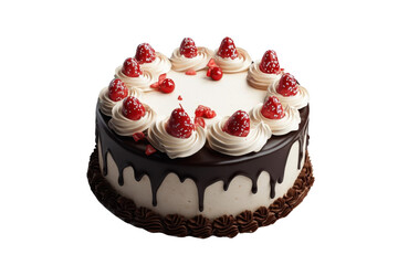 Indulge in Sweetness with this Realistic Birthday Cake. Celebration concept