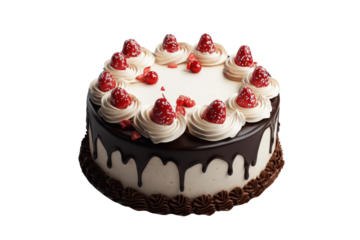 Indulge in Sweetness with this Realistic Birthday Cake. Celebration concept