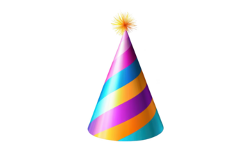 Get in the Party Mood with This Realistic Birthday Hat. Festive Celebration concept