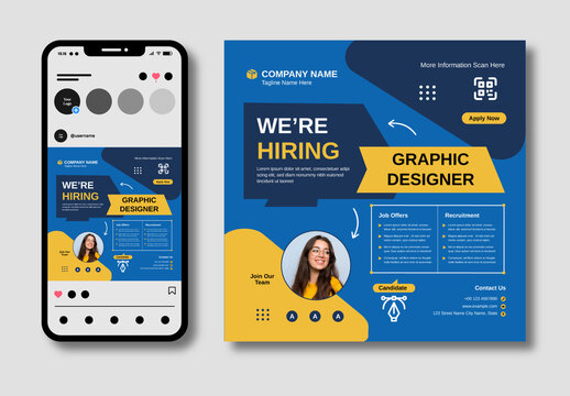 Job Hiring Social Media Poster