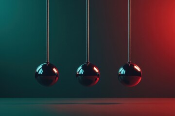 Resolve drives movement - investigating relationships between causes and consequences. A newton's cradle example showcasing how determination initiates dynamics