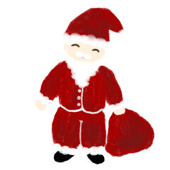 santa claus isolated on white