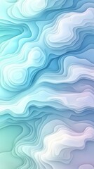 Fototapeta premium Abstract wavy pattern in soothing shades of blue and white, creating a serene and calming atmosphere.
