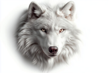 Obraz premium wolf head isolated on white