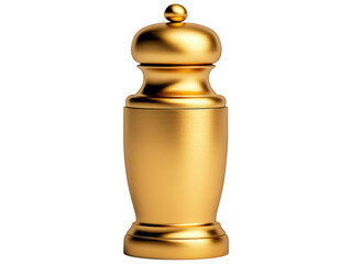 Fototapeta premium Elegant Gold Pepper Shaker for Culinary Use