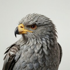 Obraz premium An eagle soaring through the sky with its wings fully extended, showcasing its majestic flight.