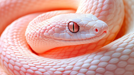 Fototapeta premium close up of a red snake