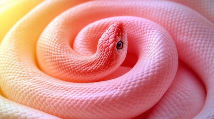 Fototapeta premium close up of a red snake