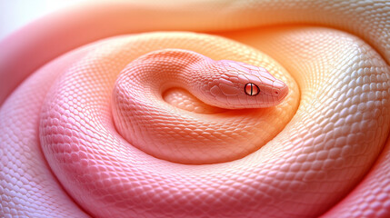 Fototapeta premium close up of a red snake