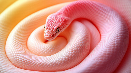 Fototapeta premium close up of a red snake