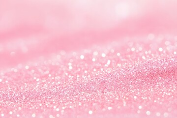 A shimmering pink surface with sparkling glitter, creating a whimsical and playful atmosphere.