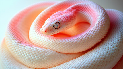Fototapeta premium close up of a red snake