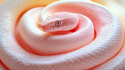 Fototapeta premium close up of a red snake
