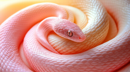 Fototapeta premium close up of a red snake