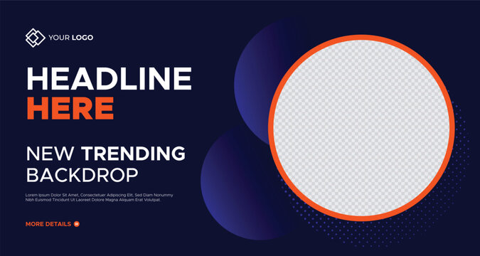 New Trend Business Presentation Slides Background Template. Geometrical Shape Corporate Business Web Banner. Innovative Layouts and Creative Backdrop for Header, Slides, Flyer, Invitation Cover