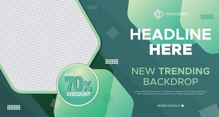 New Trend Business Presentation Slides Background Template. Geometrical Shape Corporate Business Web Banner. Innovative Layouts and Creative Backdrop for Header, Slides, Flyer, Invitation Cover