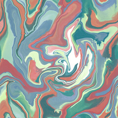 Obraz premium Vibrant blue green marbling marble marmer seamless pattern design for fabric fashion or wallpaper background needs
