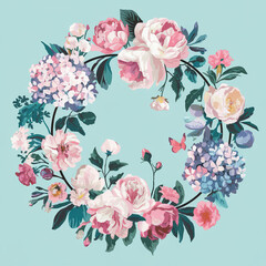 background with flowers