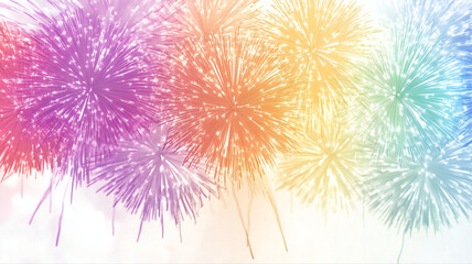 Drawing fireworks background 