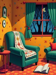 cute sofa and pillows