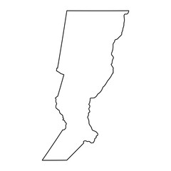 Fototapeta premium Santa Fe Province map, administrative division of Argentina. Vector illustration.