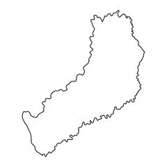 Misiones Province map, administrative division of Argentina. Vector illustration.