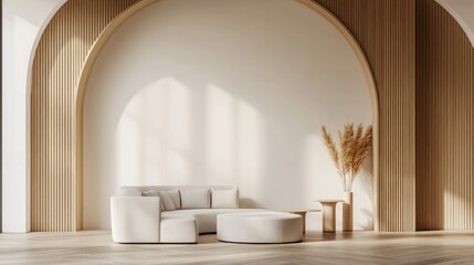 Modern Islamic Interior with Minimalist Furniture Accents