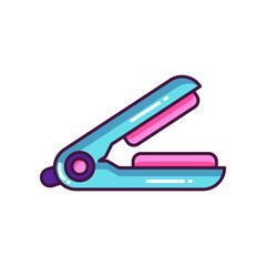 Hair Straightener Icon Illustration