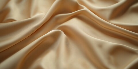 Obraz premium Elegant Display of Golden Silk Fabric Textile Studio Photography Soft Light Bold Background for Stunning Visual Impact