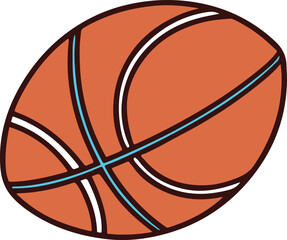 A Beautiful Sport balls variation cartoon vector on white background