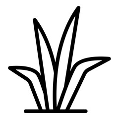 Grass icon. Vector line icon	