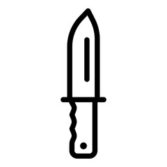 Knife icon. Vector line icon	