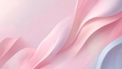 Obraz premium Elegant Abstract and smooth Pastel Background with Flowing Pink curves