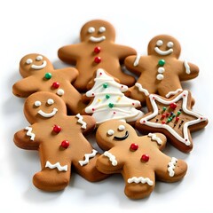 Fototapeta premium Assorted Christmas gingerbread cookies