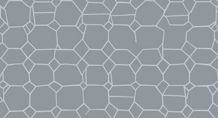 Fototapeta premium Gray Octagon pattern hand drawn design on White background illustration