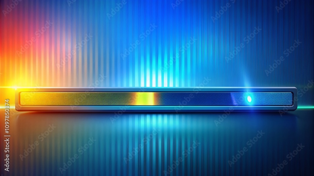Poster dynamic progress bar loading screen in a modern application interface with high resolution, showcasi