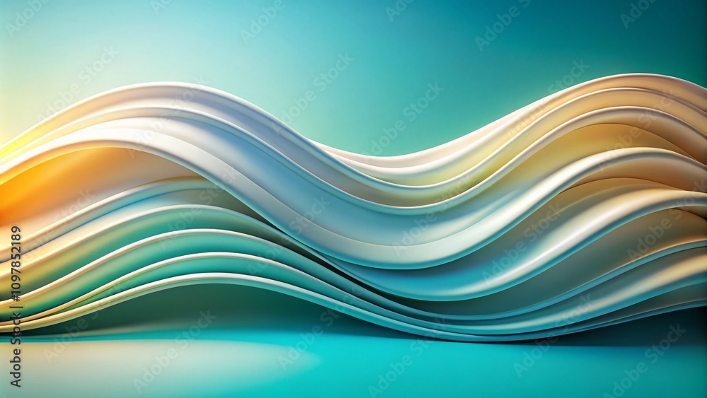 Poster elegant and modern abstract white wavy background with curves for minimalist design, perfect for web