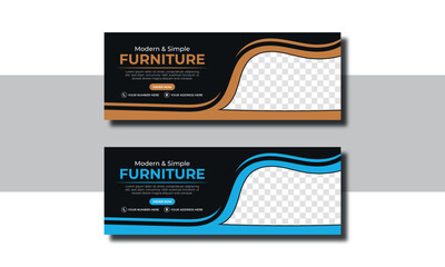 Modern furniture facebook cover design 