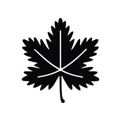 Leaf Vector Icon – Minimal Nature Symbol, Botanical Clipart & Green Design Elements.