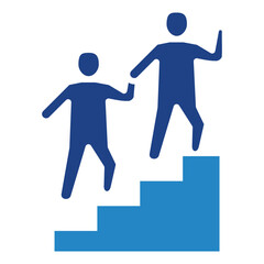 Mentorship dual tone color icon, use for UI, UX, app and web development, digital or print. for industry, education, business, financial, Human Resources theme.