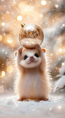 Obraz premium hedgehog in the snow