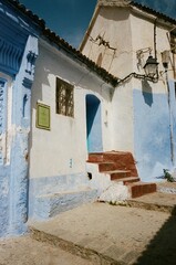 Fototapeta premium street in the village of chefchaouen