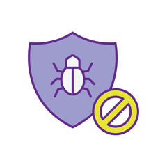 Malware Protection  vector icon stock illustration