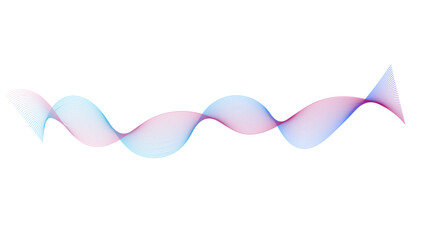 Dynamic gradient colorful flowing wave design element. Abstract wavy lines gradient vector line blend element.	
