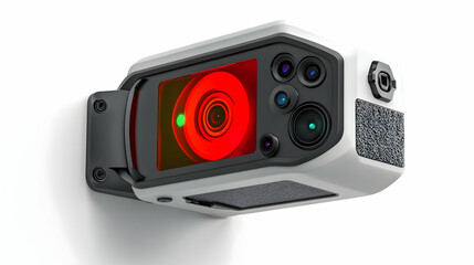 Fototapeta premium Futuristic Security Camera 3D Illustration