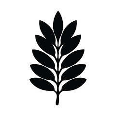 Leaf Vector Icon – Minimal Nature Symbol, Botanical Clipart & Green Design Elements.