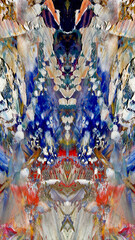 Abstract art background . Hand painting artwork on canvas .
Color idea for fabric , wall decor