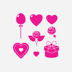 Vector Set For Valentine Day