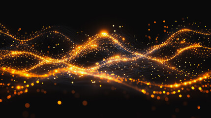 Fototapeta premium Abstract digital background electromagnetic wave background Innovation digital wave background information technology background The background is the background. gradient wave digital wave banner