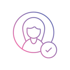 KYC  vector icon stock illustration